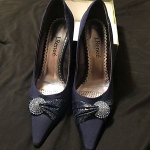 J Renee Navy & Bling heels